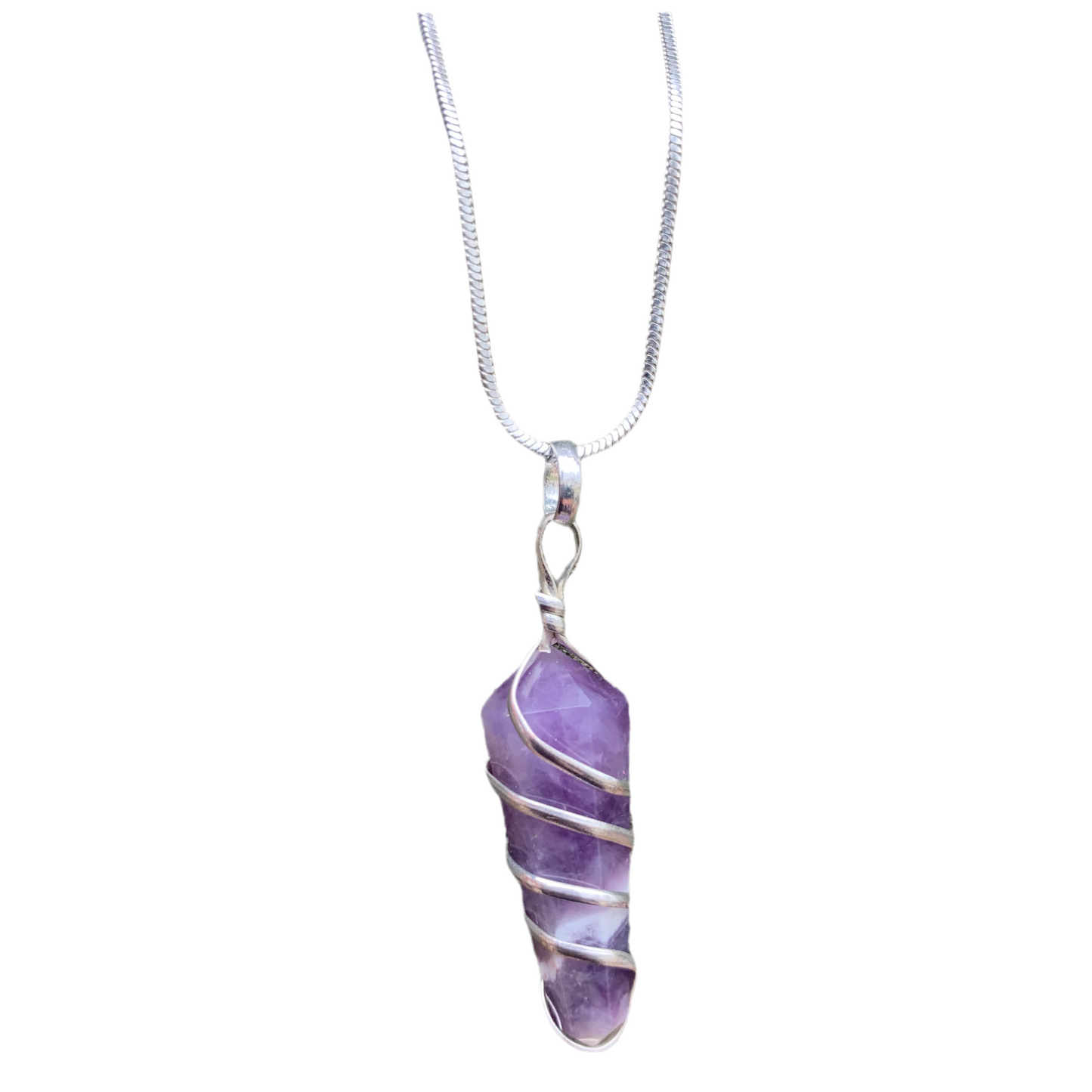 Amethyst piece necklace