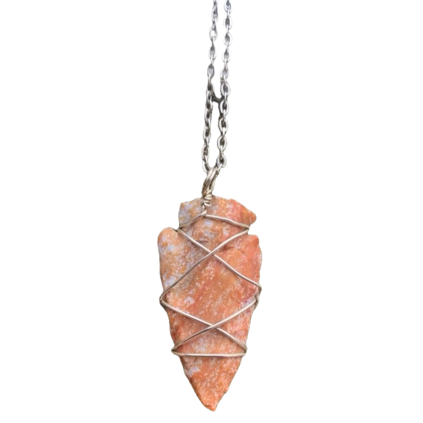 Arrowhead stone necklace