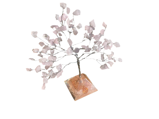 Rose Quartz Love Tree - Universal Crystal for Emotional Well-being and Inviting Atmosphere