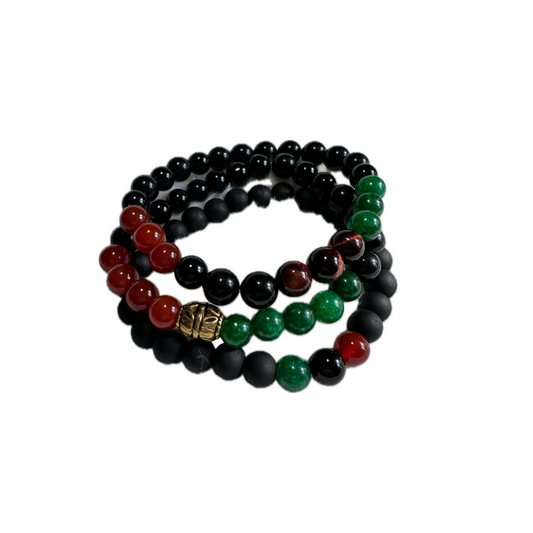 Multi Colored Gemstone Bracelets - Elegant Design with Various Colors, Smooth Finish, Includes Multiple Gemstones for Adults