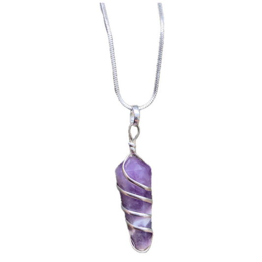 Amethyst piece necklace