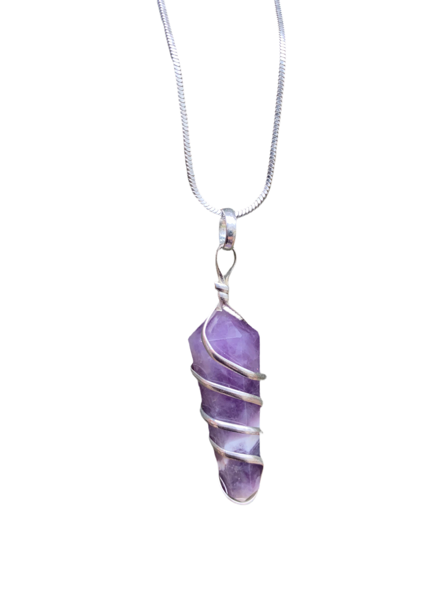 Amethyst piece necklace