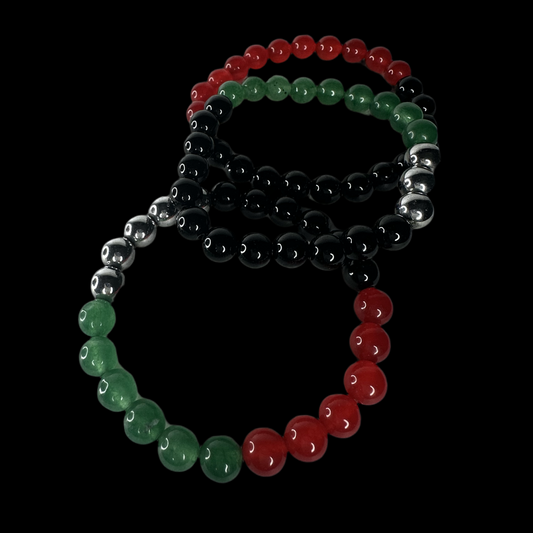 Multi Colored Gemstone Bracelets - Elegant Design with Various Colors, Smooth Finish, Includes Multiple Gemstones for Adults