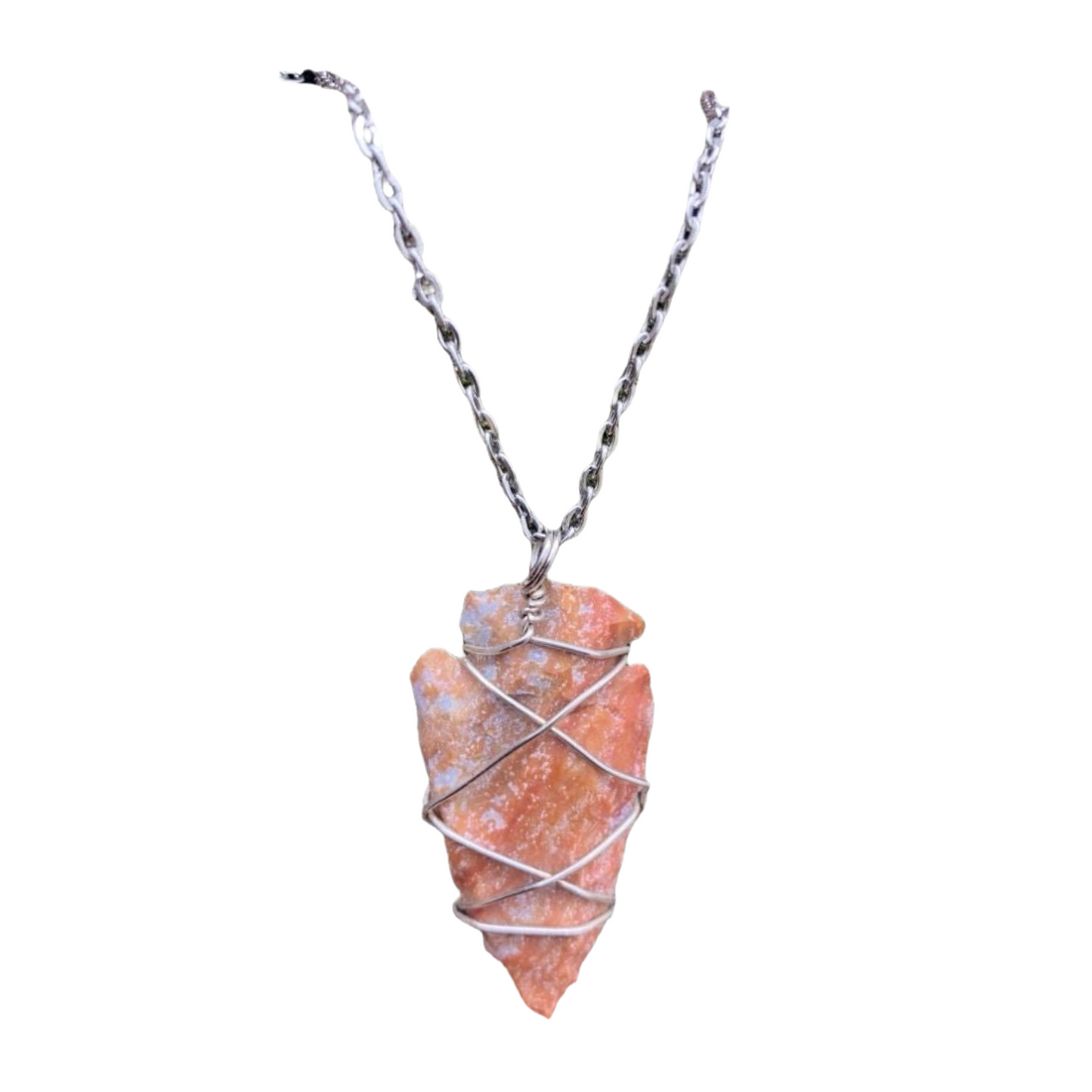 Arrowhead stone necklace