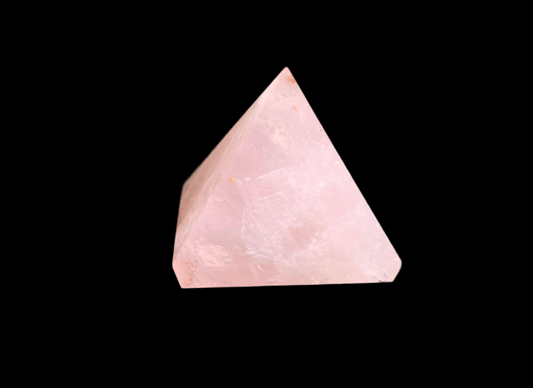 Rose Quartz Small Pyramid - Elegant Design with Natural Color and Smooth Finish