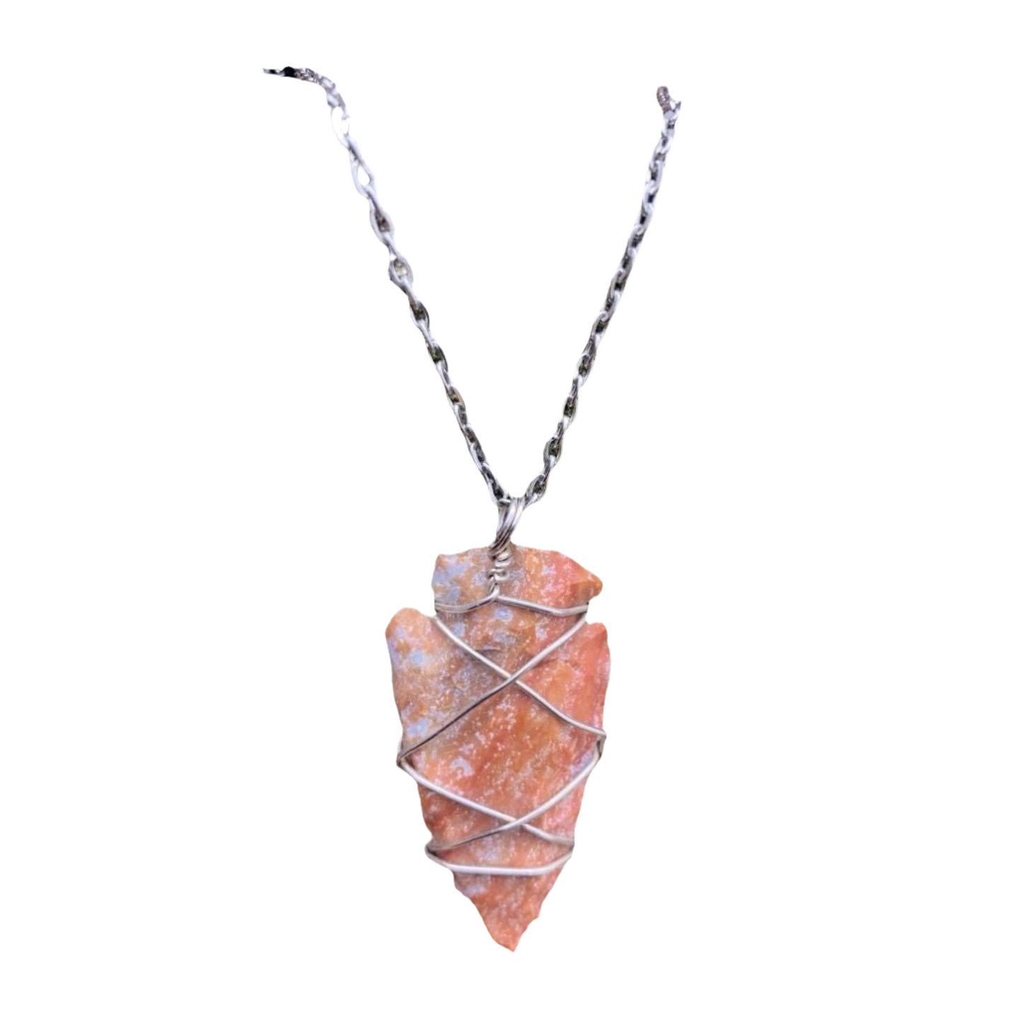 Arrowhead stone necklace