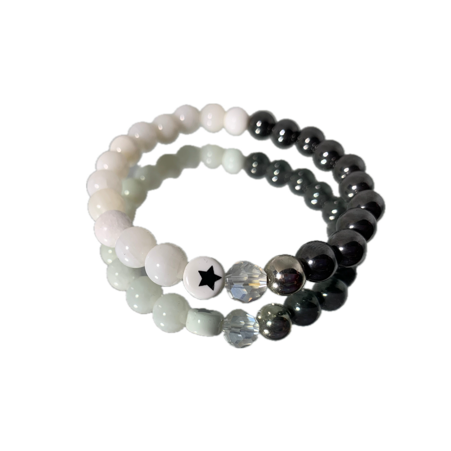 White jade gemstone bracelet