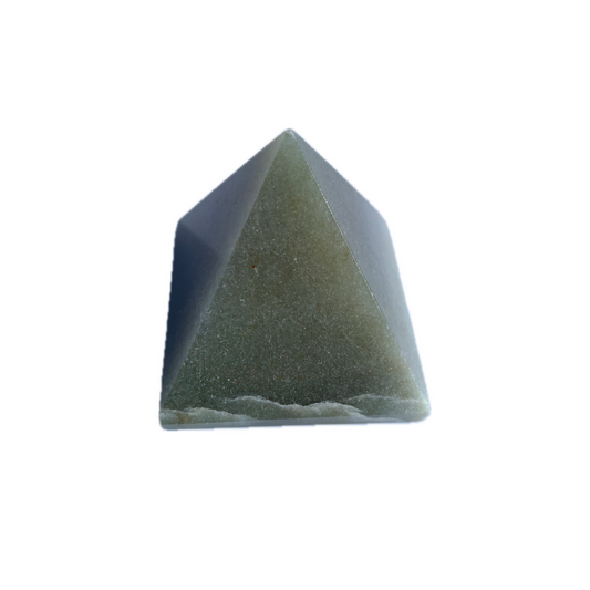 Aventurine Pyramid - Small Aventurine, Natural Mineral Form, Unique Design, Ideal for Home Decor, Lightweight and Compact