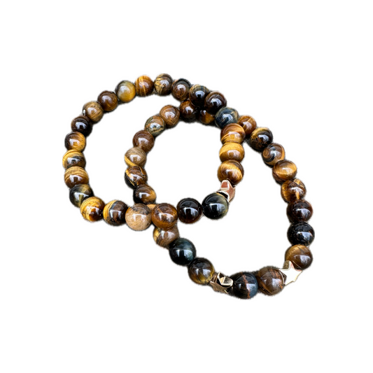 Shiny tigers eye bracelets